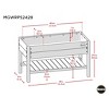 Miracle-Gro 11pc Rectangular Wood Outdoor Planter Box Natural Wood 24"x48" - 3 of 4