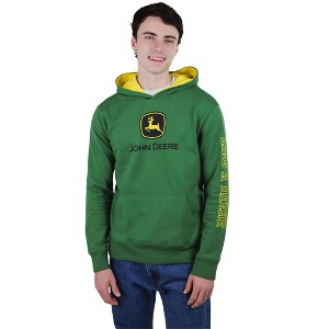 John Deere Logo Adult Fleece Pullover Hoodie - 1 of 4