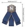 INSPIRE CHIC Women's Rhinestone Ribbon Brooch Pre-Tied Bow Tie 1 PCS - 2 of 4