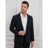 Men's Casual Blazer Sport Coat Slim Fit One Button Suit Lightweight Sport Jacket - 3 of 4