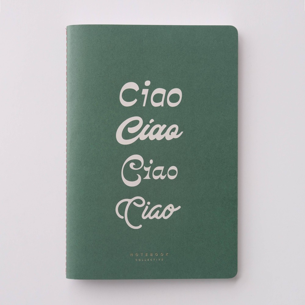Photos - Other interior and decor Notebook Collective 120pg Ruled Notebook 5.75"x8.25" Green Ciao