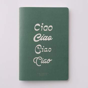 Notebook Collective 120pg Ruled Notebook 5.75"x8.25" Green Ciao