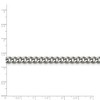 Black Bow Jewelry Men's 6.75mm Stainless Steel Heavy Flat Curb Chain Necklace - 2 of 4