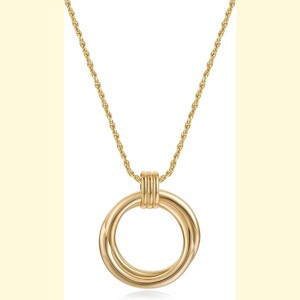 Summit Adventure 18K Gold Plated Y-Necklace, Layered Coin & Bar Choker for Women, Adjustable Fashion Jewelry - 1 of 4