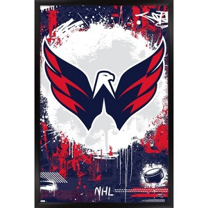 Trends International NHL Washington Capitals - Maximalist Logo 23 Framed Wall Poster Prints - 1 of 4