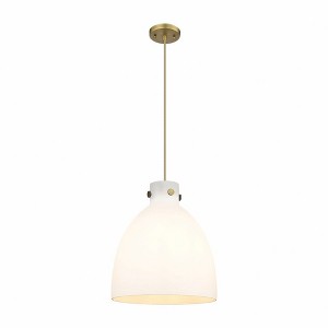 Newton Bell - 1 Light Pendant In Industrial Style-16 Inches Tall and 14 Inches Wide - 1 of 1