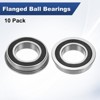 Unique Bargains Chrome Steel Rubber Shielded Flanged Ball Bearing - 4 of 4