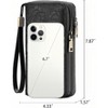 Wikineon Wallet for Women Clutch RFID Blocking Wristlet Leather Purse Large Capacity Credit Card Holder with Grip Hand Strap - 2 of 4