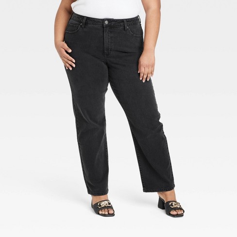 Women's High-rise Straight Leg Jeans - Ava & Viv™ : Target