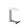 Okak C-Shaped Side Table Modern Wood and Metal Frame, Perfect for Sofa and Bedside, Ideal for Bedroom and Living Room(Set of 1 or 2) - 3 of 4