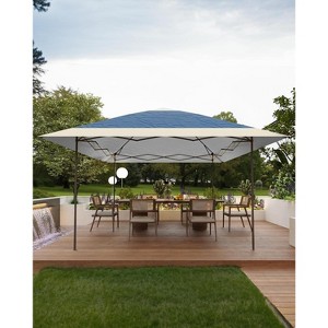 Pop Up Gazebo Instant Canopy Tent with Netting 4 Stanbags Outdoor Shelter for Lawn, Garden, Backyard, Deck - 1 of 4