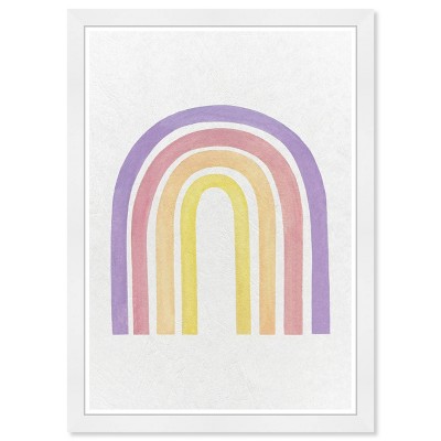 13" x 19" Rainbow Beauty 3 Nature and Landscape Framed Wall Art Purple - Olivia's Easel