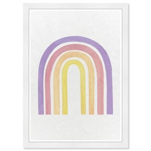 13" x 19" Rainbow Beauty 3 Nature and Landscape Framed Wall Art Purple - Olivia's Easel - 1 of 4