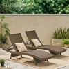 79'' Outdoor Wicker Chaise Lounge Chairs Set of 2 PE Rattan Reclining Loungers for Patio Pool or Deck No Assembly Required-Maison Boucle - 2 of 4