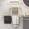 Ridstar Adjustable Wall-Mounted Towel Rack for Apartments-Silver - 2 of 4