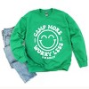 Simply Sage Market S.W.Smiley Camp More Worry Less Smiley Face Sweatshirt - 3 of 4