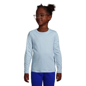 Lands' End School Uniform Kids Long Sleeve Essential T-shirt - 1 of 3
