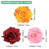 Unique Bargains Elegant Fabric Rose Hair Clip Brooch 3 Pcs - 3 of 4