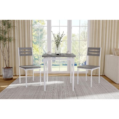 Dining Table Set for 2, 3 Piece Dining Table and Chairs Set of 2