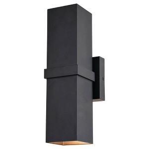 Vaxcel Lavage 2 - Light Wall Light in  Textured Black - 1 of 4