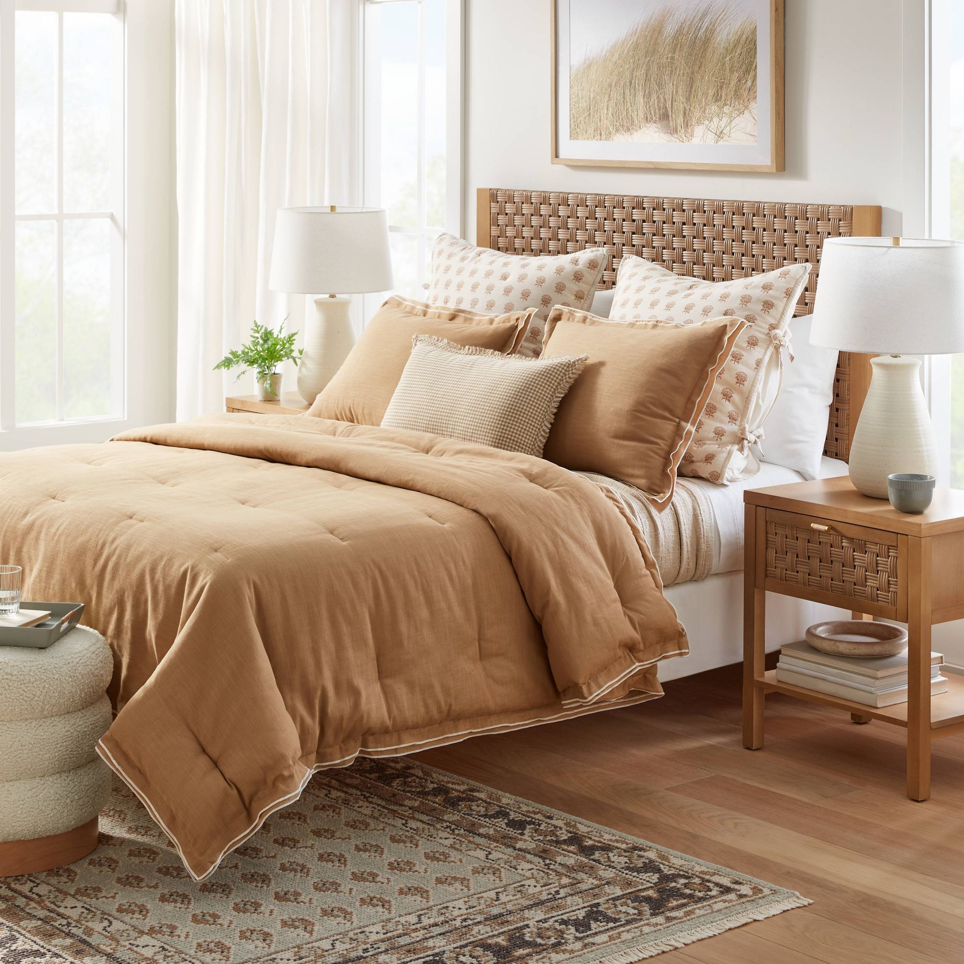 Double Flange Merrow Stitch Comforter & Sham Set - Threshold™ designed with Studio McGee
