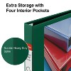 Staples Heavy Duty 1" 3-Ring View Binder Green (24670) 82708 - 4 of 4