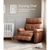 Oversized Wide Recliner Chair - Heat and Massage, PU Leather Extra Wide Manual Recliner for Adults, Large Lazy Chair with 1.5X Sponge Comfort Arm - 4 of 4