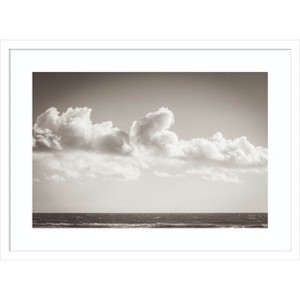 Amanti Art Venice Beach BW by Nathan Larson Wood Framed Wall Art Print - 1 of 4