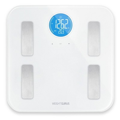 Wifi Plastic/Glass Personal Scale White - Weight Gurus