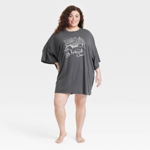 Women's Oversized T-Shirt Sleep Dress - Colsie™ - 1 of 3