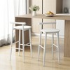 Tangkula Bar Height Stools Set of 2 Bar Chair w/ Acacia Wood Frame Supporting Legs - 2 of 4