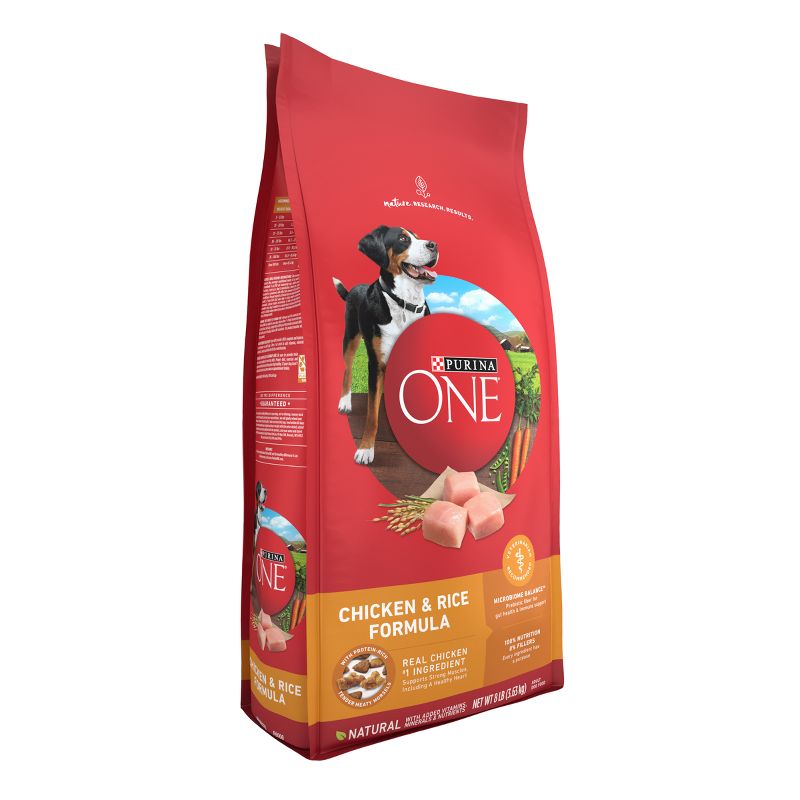 Purina ONE SmartBlend Natural Dry Dog Food with Chicken & Rice, 5 of 9