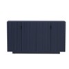 Hostack Sideboard Buffet Cabinet with Ample Storage Space, 4 Fluted Doors and Adjustable Shelves for Dining&Living Room, Antique Navy - 2 of 4