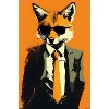 Trends International Andreas Magnusson - Fox In a Suit Unframed Wall Poster Prints - 4 of 4