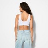 Women's French Terry Slim Fit Deep V-Neck Tank Top - Wild Fable™ - 3 of 4