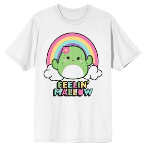 Squishmallows Maritza Feelin' Mallow Crew Neck Short Sleeve White & Green Ombre Men's T-shirt - 1 of 3