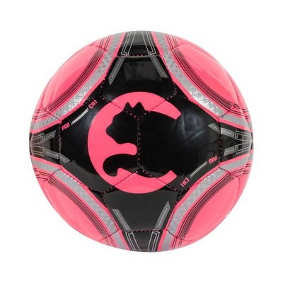 Pink Soccer Ball Felt Badge Reel