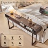 63 Inch Long Console Table, Modern Wood Entryway Table, Narrow Sofa Table Behind Couch for Living Room, Hallway, Foyer - 2 of 4