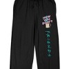 Friends TV How You Doin'? Men's Black Drawstring Sleep Pants - 2 of 4