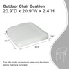 Aoodor Outdoor Dining Chair Cushions Set of 2, Waterproof Patio Furniture Seat Cushions, Outdoor Chair Pads with Ties - 3 of 4