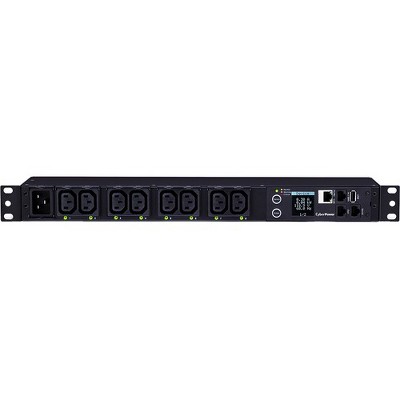 CyberPower PDU81006 Switched Metered-by-Outlet PDU, 200-240V, 20A, 8 Outlets (C13), 1U Rackmount - NEMA L6-20P - 8 x IEC 60320 C13 - 230 V AC