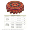 LOVEVOOK Washable Round Boho Tablecloth, Rectangle Bohemia Table Cover for Party Picnic Dinner Christmas Decor Indoor and Outdoor - 2 of 4
