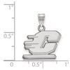 Black Bow Jewelry 14k White Gold Central Michigan Chippewas NCAA Small Pendant - 2 of 3