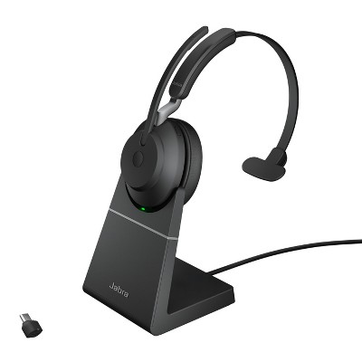 Jabra Evolve2 65 USB-C UC Mono with Charging Stand - Black Wireless Headset / Music Headphones