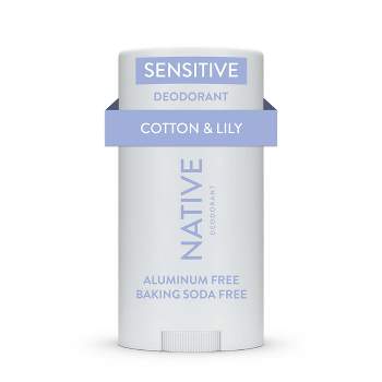Native Sensitive Deodorant - Cotton & Lily - No Baking Soda - 2.65 oz