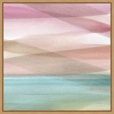 16" x 16" Soft Summer V by Mercedes Lopez Charro Framed Wall Canvas - Amanti Art