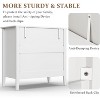 Heynemo 3 Drawer Dresser, Painted 30 Inch Tall Wood Nightstand with Storage, Wide Modern Chest of Drawers with Ball Bearing Slide - 4 of 4