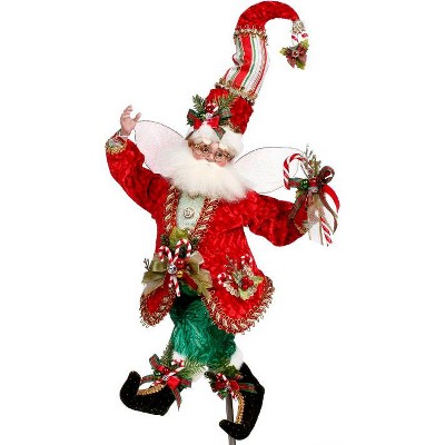 Mark Roberts Products Mark Roberts Christmas Candy Cane and Holly Fairy, Medium - 16.5"