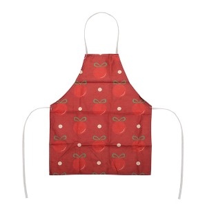 Unique Bargains Christmas Aprons Linen Red Green 21.65"x26.77" 1 Pcs - 1 of 4