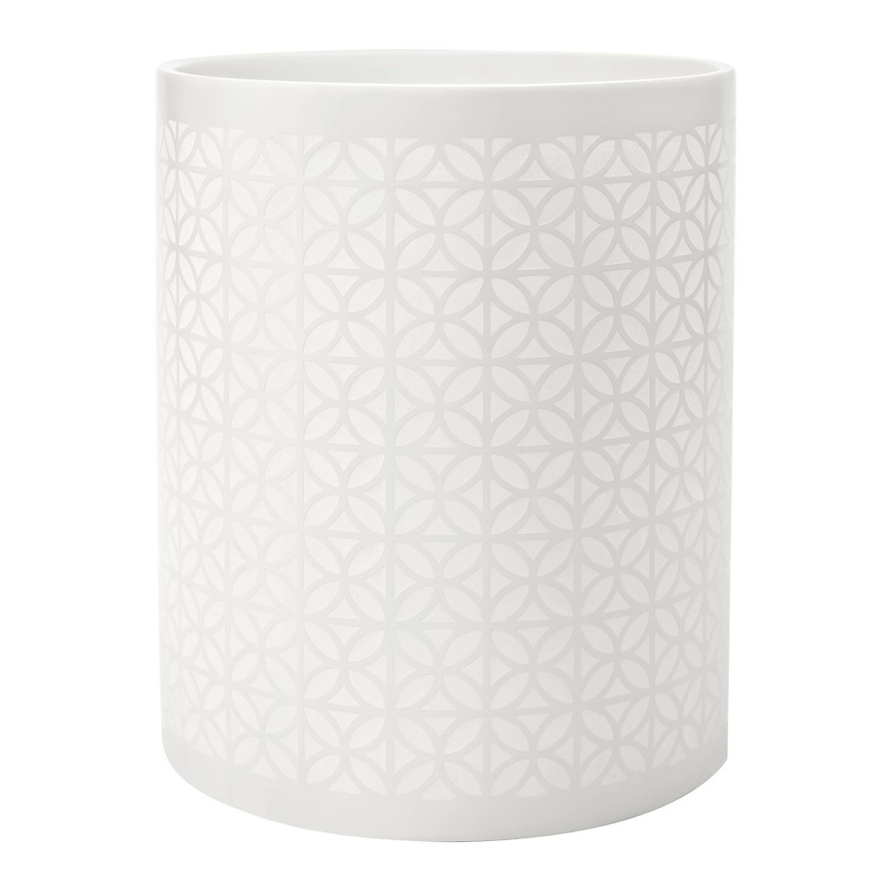 Photos - Waste Bin Felix Wastebasket White - Allure Home Creations